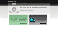 Desktop Screenshot of nocontest.com